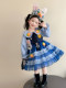 Girls' Rabbit Police Officer Lolita Princess Dress Spring and Autumn New Style Children's Judy Puff Dress Baby Birthday Dress