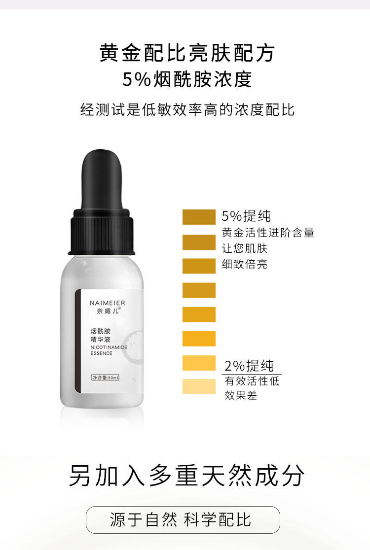 Niacinamide Essence 5% cô đặc làm sáng da dưỡng ẩm thu nhỏ lỗ chân lông tinh chất phục hồi da