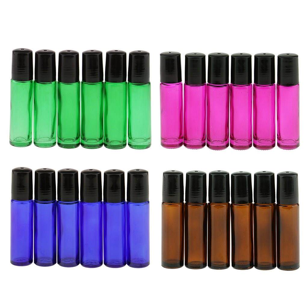 pcs 10ml Empty Glass Roll On Bottles for Essential Perfume