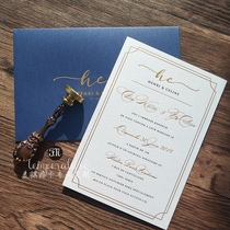 Wheat qi hun ka punch stamping ya jin hot Arkin gun jin bian invitation 1 5mm thickened invitation... our custom