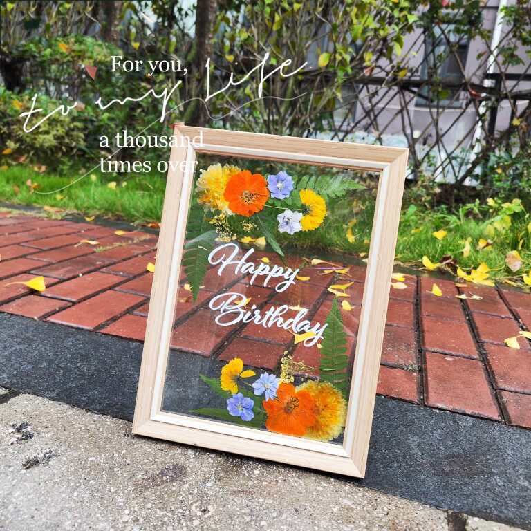 Photo frame custom acrylic dessert placing wedding full moon custom text birthday desktop layout table card number