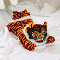 Pure handmade tiger pillow evil cloth tiger pillow newborn full moon pillow 0-2 year old baby tiger headrest neck guard