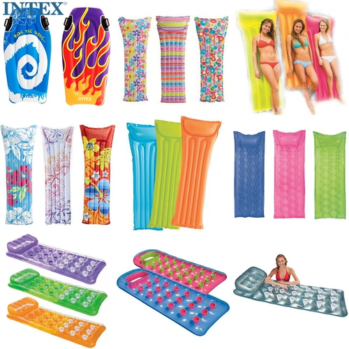 Intex, надувная водная плавательная доска для взрослых для плавания, увеличенная толщина