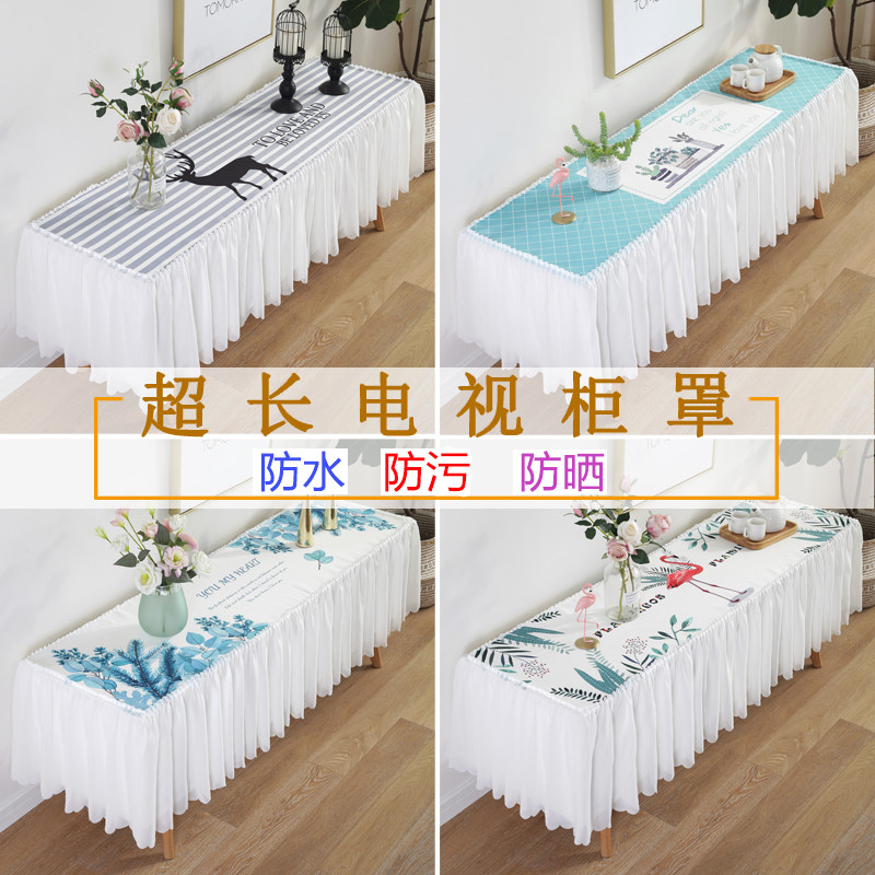TV cabinet cover dust cover TV cabinet cover towels cover cloth cloth Lace Eurostyle Fields Garden Rectangular Table Cloth Shoes Cabinet Hood