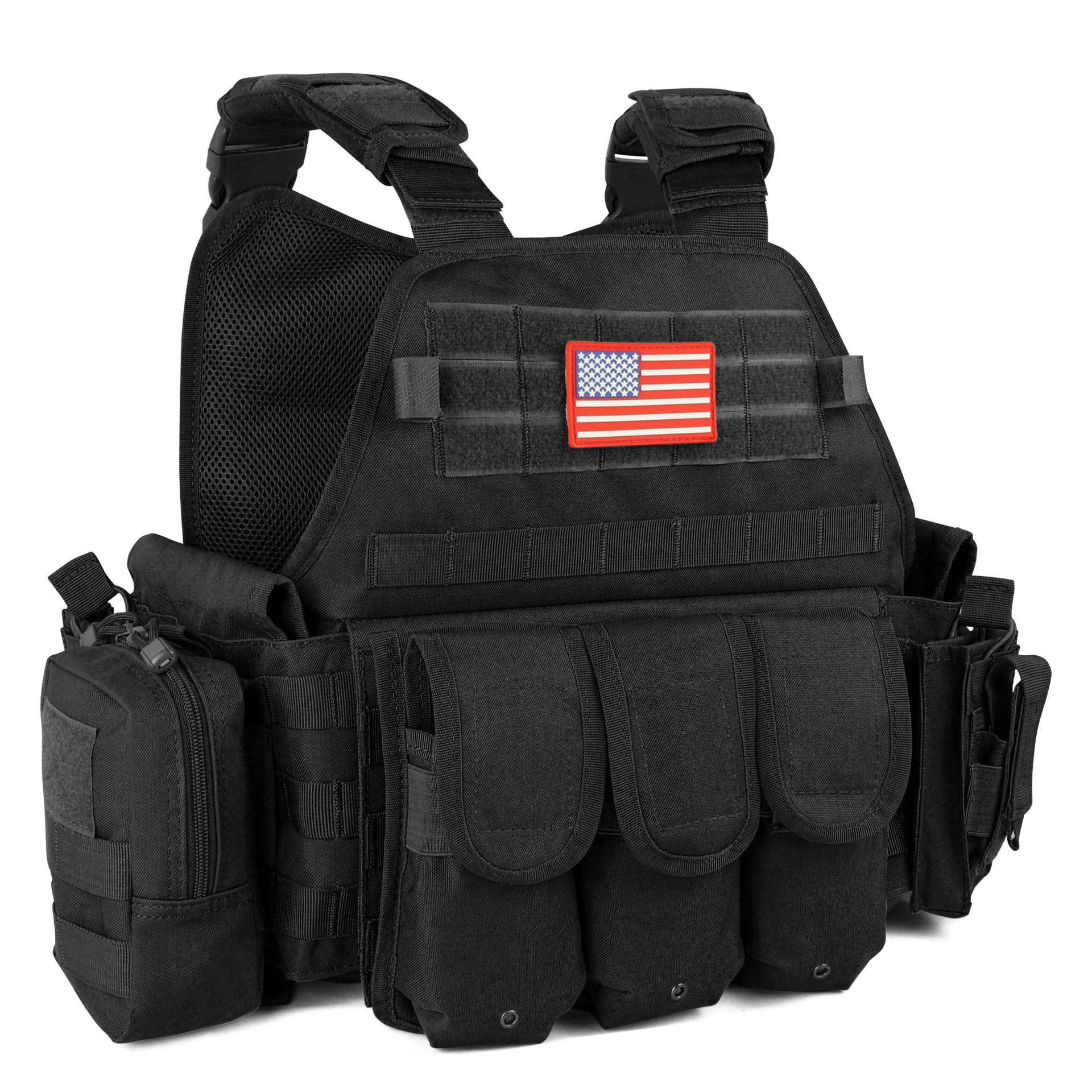 New Tactical Vest Outdoor Lightweight Combat Training Vest Adjustable Breathable Adult Vest