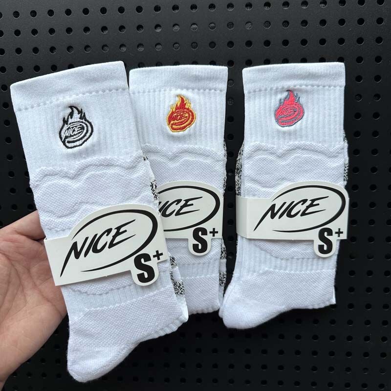 Liandan Nice 3.0S Upgraded Version Summer All-Season Breathable Sweat-Absorbent Non-Stuffy Towel-Soled Practical Basketball Socks