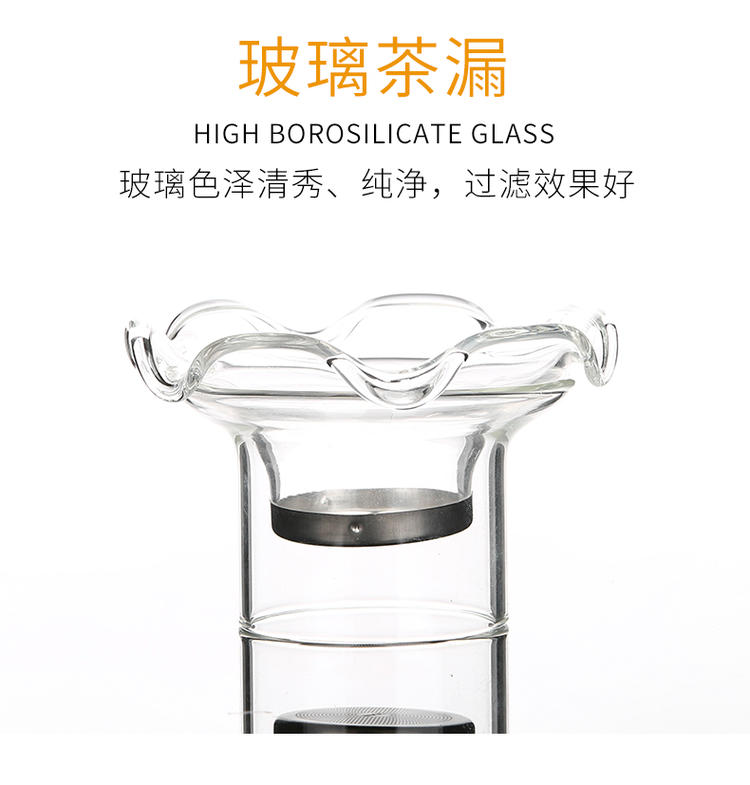 European style glass tea set kung fu tea high - temperature household contracted teapot transparent ceramic cups