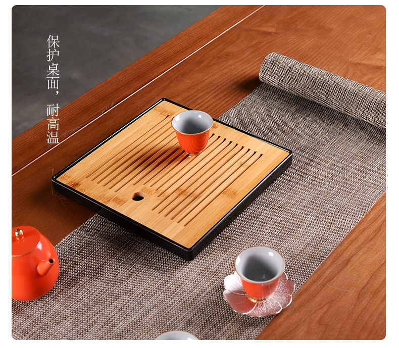 Tea accessories cloth mat mat table flag Tea Tea cloth household cloth banner zen Tea kettle as table mat