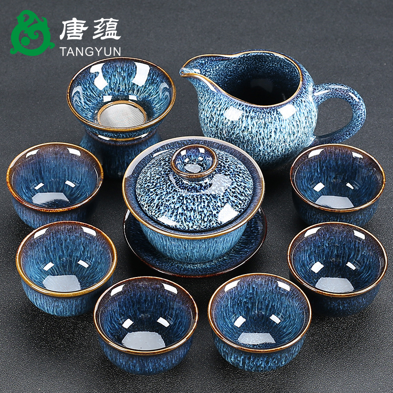 2026 New High-End Kiln-Fired Kung Fu Tea Set for Home Use, Ceramic Gaiwan, Kung Fu Teapot, Tea Cup for Office 2026 New High-End Kiln-Fired Kung Fu Tea Set for Home Use, Ceramic Gaiwan, Kung Fu Teapot, Tea Cup for Office