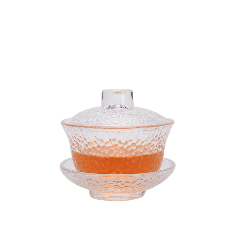 Transparent glass tureen kung fu tea set three to make tea household heat resisting high temperature) the teapot teacup set to use