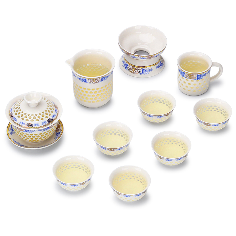 Tea set household contracted and I Chinese style of a complete set of porcelain of jingdezhen ceramic teapot teacup kung fu Tea tray