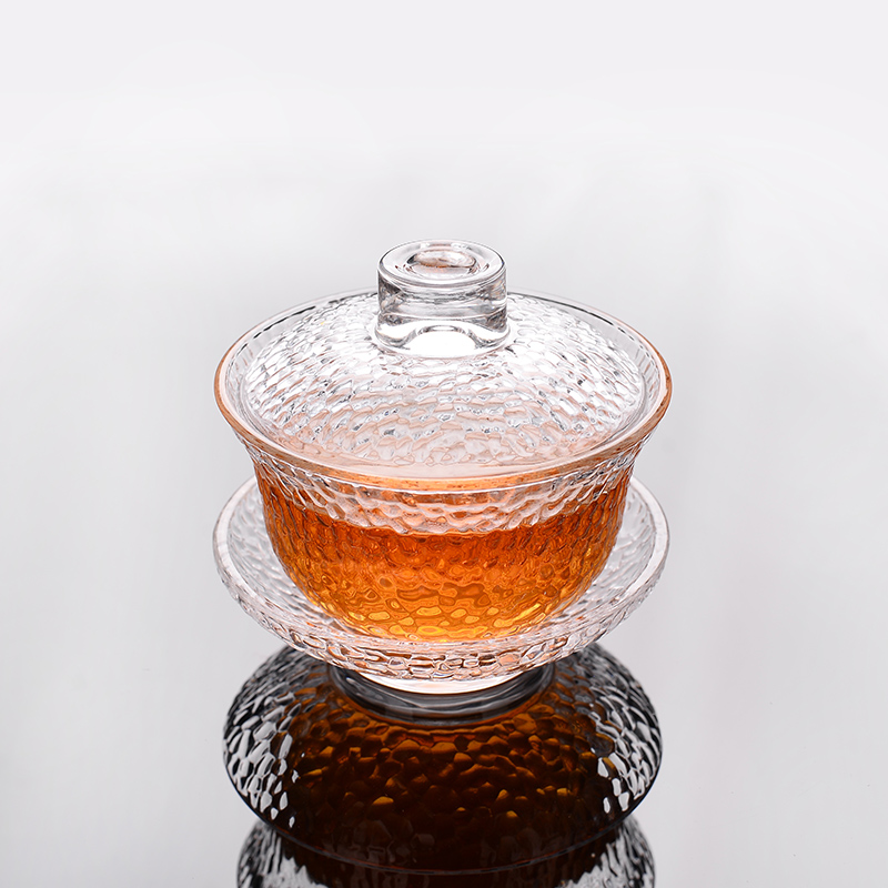 Transparent glass tureen kung fu tea set three to make tea household heat resisting high temperature) the teapot teacup set to use