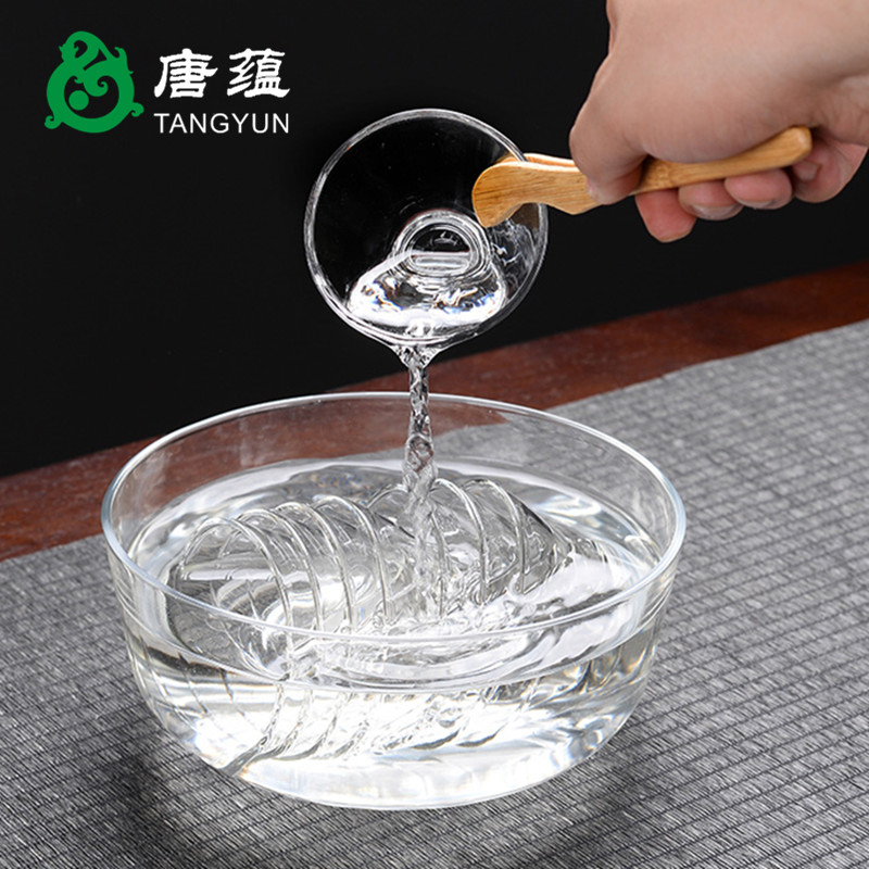 Tea accessories large Tea to wash to the ceramic water jar for wash cup writing brush washer from domestic Tea taking with zero hydroponic flower pot to send Tea towel