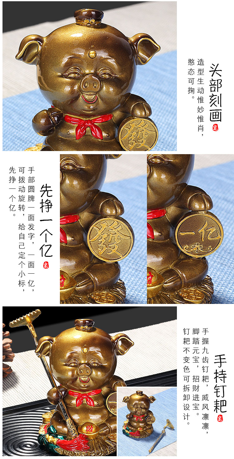 Feng shui, golden cicada three - legged toad furnishing articles spittor fortune prosperous wealth home furnishing articles town house hot water color tea tea of a pet