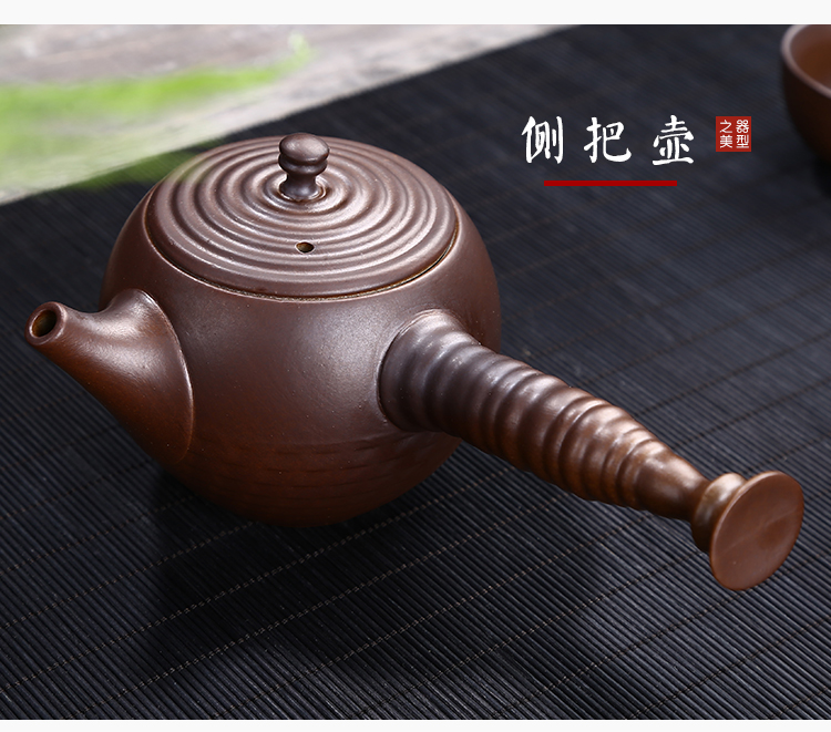 Undressed ore violet arenaceous kung fu tea sets firewood ceramic tea cup lid bowl sitting room of a complete set of the home office