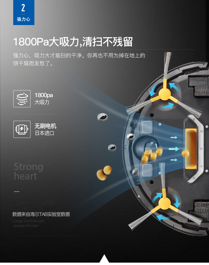 Haier robot quét nhà thông minh tự động quét và kéo máy siêu mỏng Macchiato M1 máy chà sàn - Robot hút bụi may hut bui tu dong