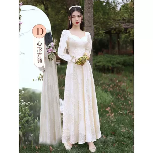 Весеннее летнее цветное платье подружки невесты, для подружки невесты, цвета шампанского, китайский стиль