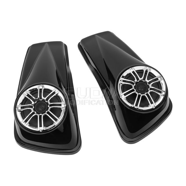 ລົດຈັກ Harley big glide street glide modified sound horn side box cover horn cover 14-22 ປີ