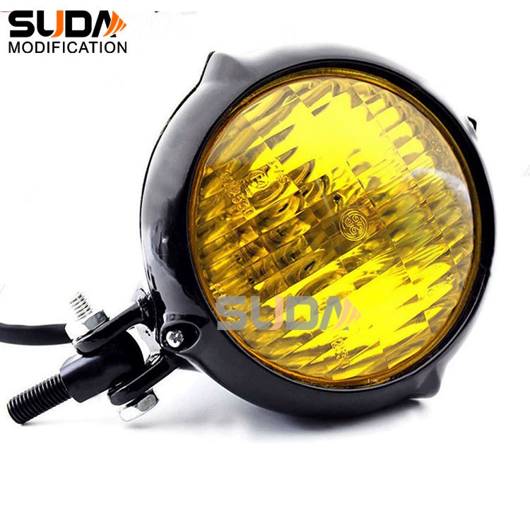 Phụ kiện xe máy Harley Cruiser Prince Car Iron Horse Racing Shadu Vulcan Lắp ráp đèn pha retro sửa đổi - Phụ tùng xe máy