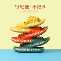 Childrens slippers summer female baby indoor residential parent-child bath anti-slip soft-soled sandals large boys children outer wear