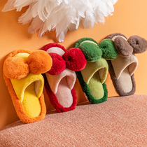 Childrens baby slippers autumn and winter girls Princess cute indoor boy home non-slip children home warm cotton tow