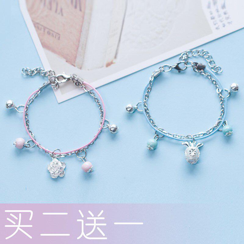 There is a bell in the hand, the girl will ring, cute, Korean version, fresh student jewelry, rope, Mori students, fresh and simple, all-match