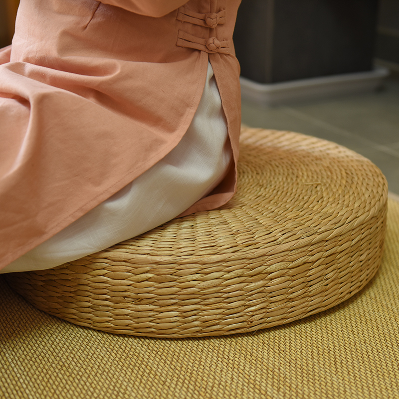 Rơm tatami đệm futon đệm thiền đệm pad chơi thờ dày mat quỳ rơm trà pad hộ gia đình