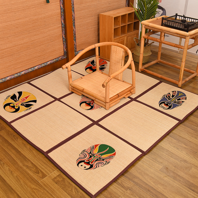 Nhật Bản thảm tre tre đan các phòng khách thảm cửa sổ tùy chỉnh khảm và pad sill mat tatami mat custom-made