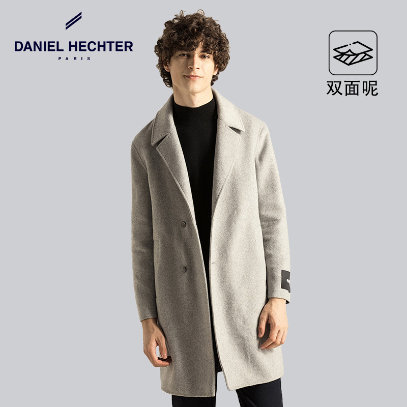 Hechter Danny Love Special Wool Coat Spring Autumn New Product Medium Long Version Pure color 100 hitch, what about the jacket?