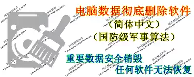 Complete deletion of computer data, complete elimination, complete removal of privacy, data security, privacy protection