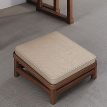 Black walnut solid wood Buddhist hall home kowtow and kneel down mat square for Buddha meditation futon meditation cushion worship stool