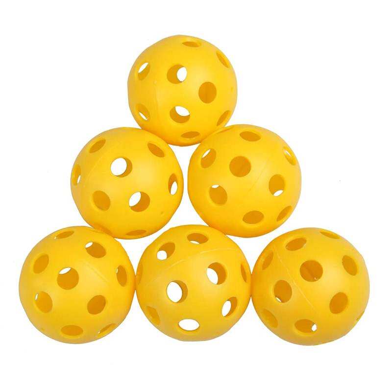 24Pcs Lot Plastic golf Training balls Whiffle Airflow Hollow
