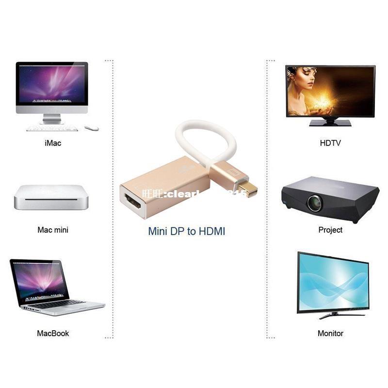 -new full 4k thunderbolt mini display port dp 1 2 to hdmi 2