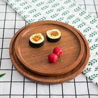 Nhật Bản phong cách tối pallet gỗ rắn khay gỗ hình chữ nhật khay gỗ rắn khay gỗ khay đĩa khay nướng thịt nướng khay - Tấm đũa gỗ cẩm lai