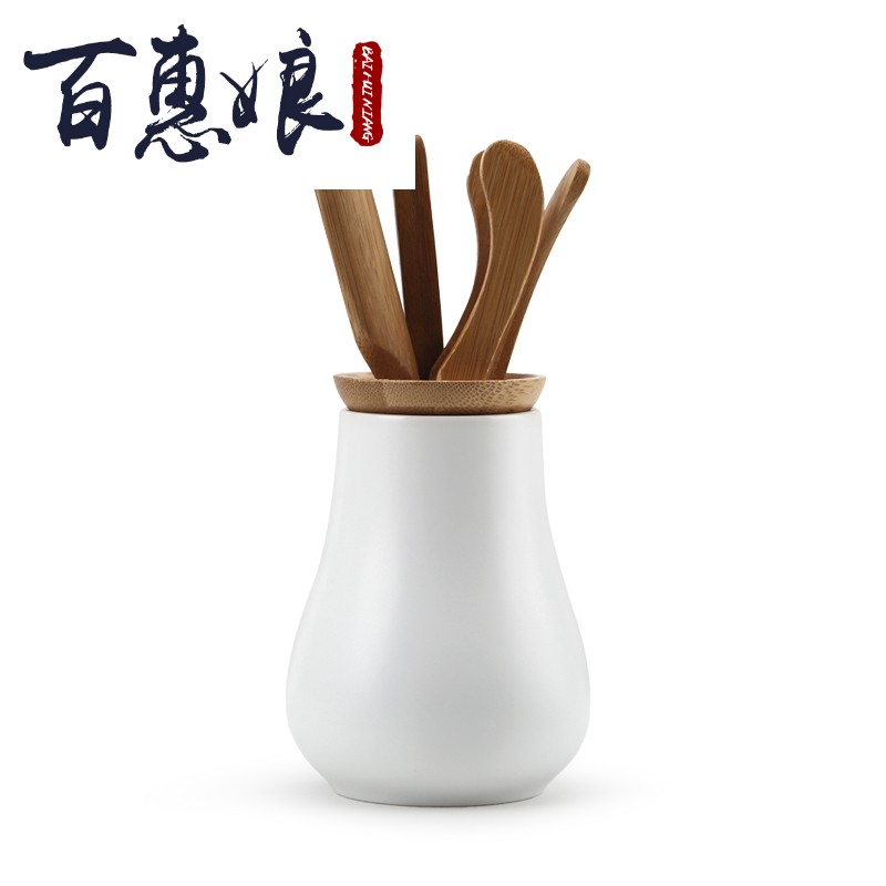 (niang ceramic 6 gentleman suit your up up kung fu tea accessories ChaGa tea spoon