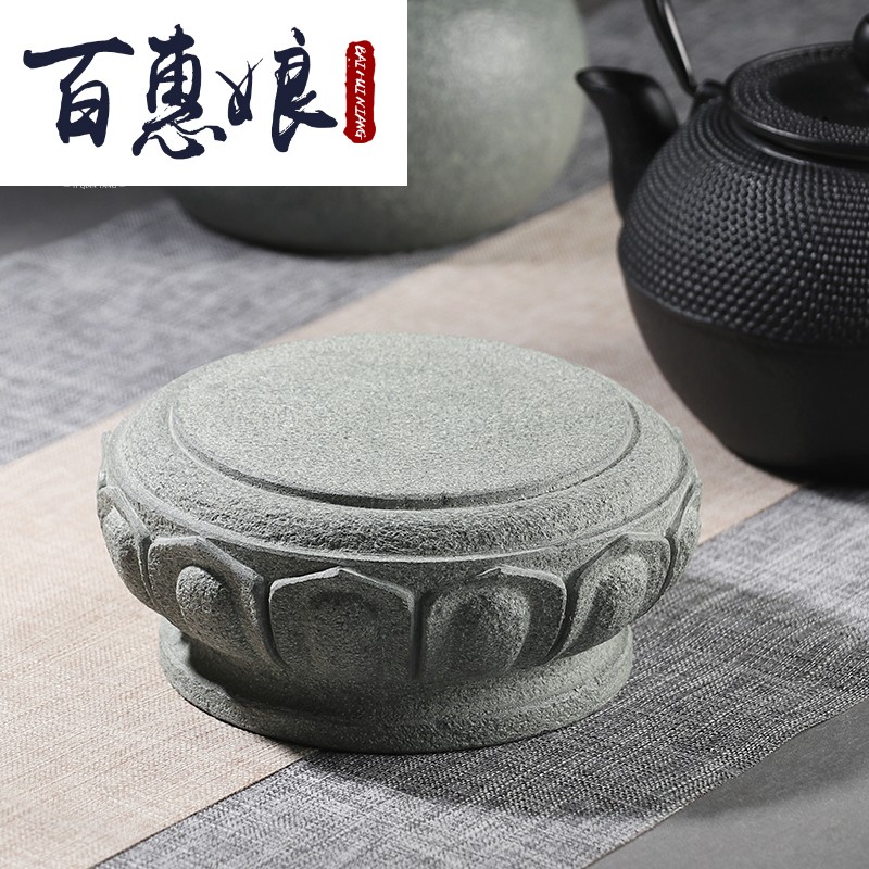 (niang stone pillars of stone pillars antique green ZhuChuShi light column foot stone pillars of pier foundation base