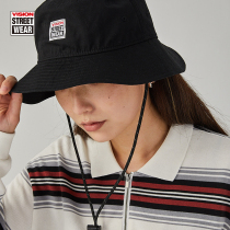 VISION American street BoxLogo flat top fisherman hat men and women the same 2022 spring and summer new hats