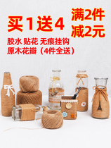 Grid Thickness Bundling Rope Rope Retro Woven Handmade Decorations Diy Hemp Thread Material Hemp Rope Photo Wall