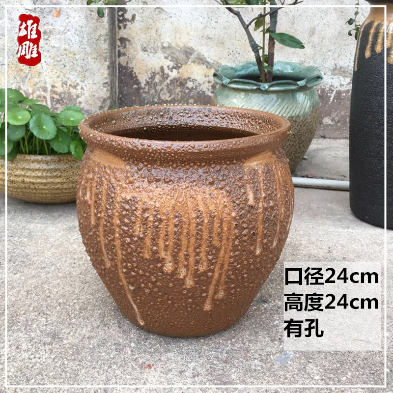 Đặc biệt cung cấp thủ công làm bằng tay nồi gốm đơn giản chậu gốm lớn cỡ lớn nhiều thịt cũ mage hoa bình - Vase / Bồn hoa & Kệ chậu hoa nhỏ