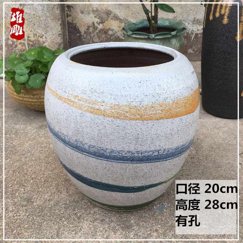 Đặc biệt cung cấp thủ công làm bằng tay nồi gốm đơn giản chậu gốm lớn cỡ lớn nhiều thịt cũ mage hoa bình - Vase / Bồn hoa & Kệ chậu hoa nhỏ