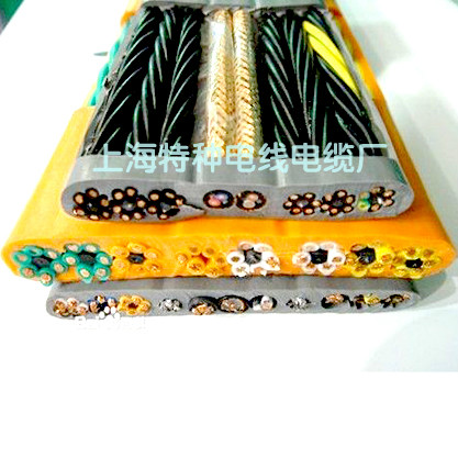 Special flat cable crane for travel crane control with soft cable oil resistant and acid resistant fog