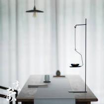 Qinghuan丨Chinese Tea Space Iron Candle Holder Handmade Creative Candle Holder Atmospheric Candle Holder Tea Ceremony Accessories