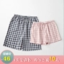 Cotton Pyjama Quần short nữ mùa hè Quần short kẻ sọc Nhật Bản Đôi Gạc Giải trí Trang chủ Quần nam Kích thước lớn - Quần tây quần đũi nữ đẹp