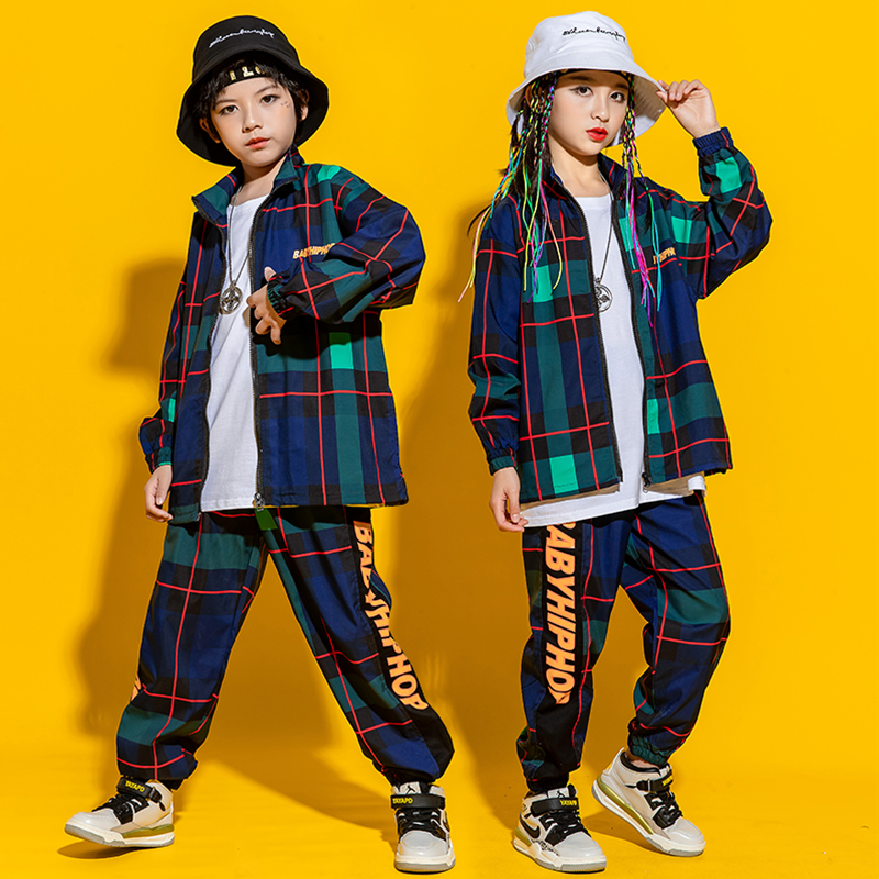 Children's Street Dance Kit Spring Fall Boys Hip Hop Dance Clothes Girls Dressing Show