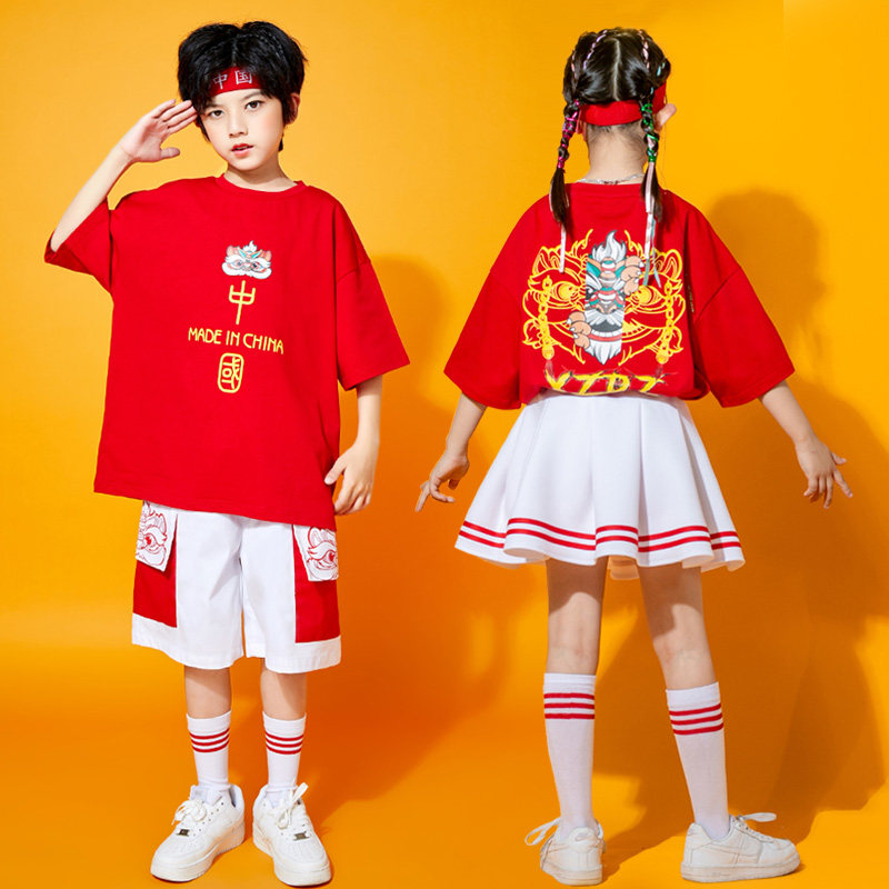 National Day children's costumes kindergarten cheerleaders costumes primary school students Games opening ceremony costumes cheerleaders