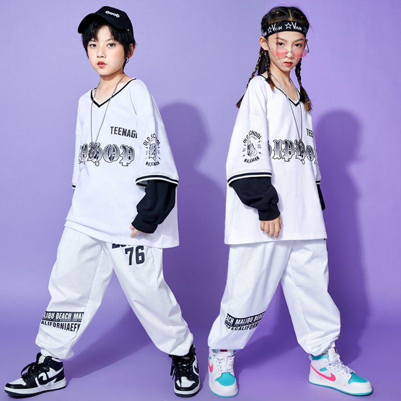 Street Dance Kids Boomer Boy Hip Hop Boy Fashion Boomer Play Out Suit Handsome Girl Boomer hiphop Fried Street