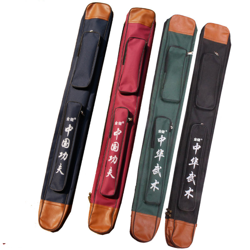 Thickened beef fascia single-layer double-layer Taiji knife bag knife bag knife cover sword bag bag bag bag bag swords back back