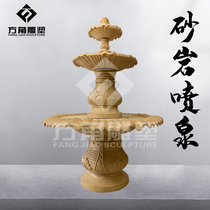 Artificial sandstone flowerpot water spray landscape European style modern minimalist style Hotel Villa landscape outdoor decorations