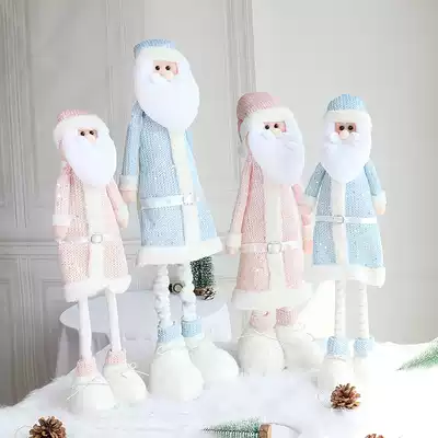 Christmas old man cloth Christmas window decoration desktop ornaments Korean version of macaron color snowman birthday gift