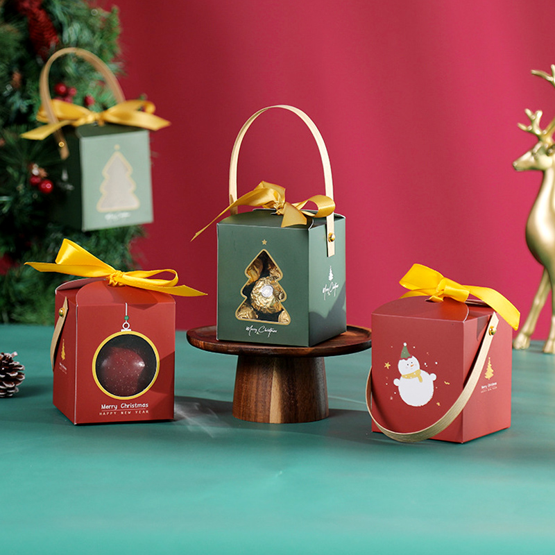 Christmas Apple Box High-end Gift Bag Christmas Eve Candy Package Box Folding Carton for Girlfriend
